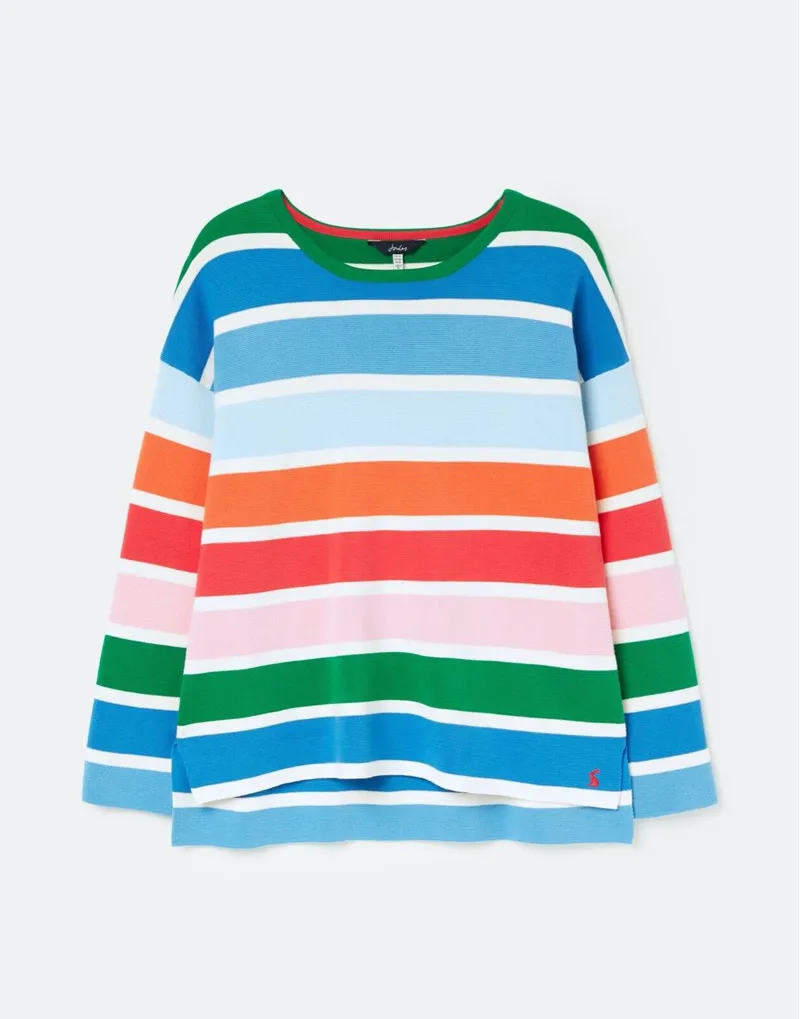 Joules Ladies Uma Multi Stripe Knit Jumper-3